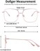 Dollger Blue Light Blocking Glasses women Anti Glare UV Filter Computer Gaming Glasses Retro matal square Eyeglasses Frame.