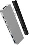 HyperDrive USB C Hub, Mac Type-C Dual Hub Adapter for MacBook Pro Air 13" 15" 16" iPad Pro, USB-C Devices, 7in2: USBC PD 100W 40Gbps, 4K HDMI, microSD/SD Card Reader, 2xUSB 3. 1 Sanho Space Grey.