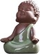 Kingzhuo Ceramic Tiny Cute Baby Buddha Statue Monk Figurine Cute Buddha Babies Baby Buddha Monk Home Decoration Zen Decor Peaceful Rulai Figurine (C.