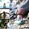 Kingzhuo Ceramic Tiny Cute Baby Buddha Statue Monk Figurine Cute Buddha Babies Baby Buddha Monk Home Decoration Zen Decor Peaceful Rulai Figurine (C.