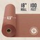 Bryco Goods Pink Kraft Butcher Paper Roll - 18 Inch x 100 Feet (1200 Inch- Food Grade Peach Wrapping Paper for Smoking Meat of all Varieties &ETH; Unbleached, Unwaxed and Uncoated - Made in USA.