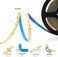 BTF-LIGHTING FCOB COB LED Strip Flexible High Density Uniform Light 9W/m 16. 4FT DC12V Warm White 3000K CRI 908mm Width Dimmable LED Ribbon for Indoor Decoration(No Adapter or Controller.