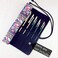 LaVenty Boho Roll Up Paint Brush Holder Painting Organization And Storage Artist Canvas Roll Pouch Bag Makeup Brushes Case Organizer Without Brushes.
