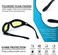 VCAN Polarized Motorcycle Riding Glasses Black Frame with 4 Lens Kit for Outdoor Activity Sport.