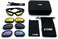 VCAN Polarized Motorcycle Riding Glasses Black Frame with 4 Lens Kit for Outdoor Activity Sport.
