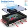 Miuzei Case for Raspberry Pi 4, 4b, 4 8gb, 4gb, 2gb with Fan 35mm, 5V 3A Power Supply, 4 Aluminum Heatsinks, Silvery Black.