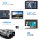 Miuzei Case for Raspberry Pi 4, 4b, 4 8gb, 4gb, 2gb with Fan 35mm, 5V 3A Power Supply, 4 Aluminum Heatsinks, Silvery Black.