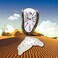 Lafocuse Forever Salvador Dali Melting Clock, Molle Dali Creative Decorative Watch Surrealism, Silent Quartz Clock with Arabic Numerals, Desk Clocks, Shelf Table, Brown.