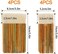shanqian 8Pack Hake Watercolor Brushes, Hake Blender Brushes, Sheep Hair Hake Brushes for Pottery, Bamboo Handle Brushes for Painting, Watercolor, Wash, Dust Cleaning, CeramicPottery Painting.
