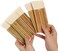 shanqian 8Pack Hake Watercolor Brushes, Hake Blender Brushes, Sheep Hair Hake Brushes for Pottery, Bamboo Handle Brushes for Painting, Watercolor, Wash, Dust Cleaning, CeramicPottery Painting.