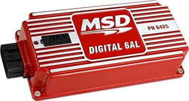 صندوق التحكم الرقمي الجديد MSD 6AL من ساوث ويست سبيد مع محدد دورات المحرك، أحمر، 520-540 فولت، نطاق 11000 دورة في الدقيقة، 8 بوصة طول × 4 بوصة عرض × 1.825 بوصة ارتفاع، متوافق مع 4-6-8 أسطوانات.