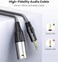 Tisino 3. 5mm TRS to XLR Balanced Cable Adapter, Gold-Plated 1/8 inch Mini Jack Aux to XLR Male Mono Audio Cord for Cell Phone, Laptop, Speaker, Mixer - 30CM.