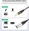 Tisino 3. 5mm TRS to XLR Balanced Cable Adapter, Gold-Plated 1/8 inch Mini Jack Aux to XLR Male Mono Audio Cord for Cell Phone, Laptop, Speaker, Mixer - 30CM.