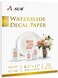 A-SUB Waterslide Decal Paper for Inkjet Printers 20 Sheets Clear Water Slide Transfer Paper 8. 5x11 in for DIY Tumbler, Mug, Glass Decals.