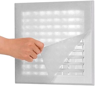 Lisol Complete Air Vent Filters Kit- 98'' x 18'' Electrostatic Media With 157'' of Installation Tape 36Filters per Roll for HVAC, ACHeating Intake RegistersGrilles.