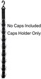 LEVOSHUA Closet Hanging Cap Organizer, 16 Baseball Cap Rack, Closet Hook Cap Holder Hat Storage Organizer - Keep Hats Cleaner Than a Hat Rack (1 Pack.