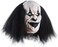 Jiu Ya Da Dui Adults Creepy Clown Face Mask Scary Joker Masks for Halloween（Black.
