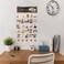 Bikoney Picture Frames Collage Photo Hanging Display Picture Board Wood Rustic Frames for Wall Decor with Blackboard and 30 Clips Carbonized Black.