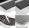 ProElife Korean Language Ultra Thin Silicone Keyboard Cover for 2021 2020 MacBook Air 13 Inch A2179 and A2337 Apple M1 Chip (US Layoutwith Touch ID Keyboard Accessories Protective Skin (Black.