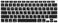 ProElife Korean Language Ultra Thin Silicone Keyboard Cover for 2021 2020 MacBook Air 13 Inch A2179 and A2337 Apple M1 Chip (US Layoutwith Touch ID Keyboard Accessories Protective Skin (Black.