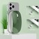 Uciefy Q5 Slim Rechargeable Wireless Mouse, 2. 4G Portable Optical Silent Ultra Thin Wireless Computer Mouse with USB Receiver and Type C Adapter, Compatible with PC, Laptop, Desktop (Blackish Green.