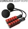 APLUGTEK Jump Rope, Training Ropeless Skipping Rope for Fitness, Adjustable Weighted Cordless Jump Rope for Men Women Kids.