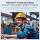 MIPEACE Bluetooth earplug Headphones, Neckband Wireless Earbuds earplugs-29db Noise Reduction isolating in-Ear earplug Earphones with mic and Controls,IPX5 sweatproof,19Hour Battery for Work Safety.
