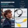 MIPEACE Bluetooth earplug Headphones, Neckband Wireless Earbuds earplugs-29db Noise Reduction isolating in-Ear earplug Earphones with mic and Controls,IPX5 sweatproof,19Hour Battery for Work Safety.