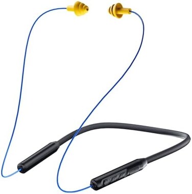 MIPEACE Bluetooth earplug Headphones, Neckband Wireless Earbuds earplugs-29db Noise Reduction isolating in-Ear earplug Earphones with mic and Controls,IPX5 sweatproof,19Hour Battery for Work Safety.