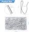 Sopito Metal Curtain Hooks, 200PCS Drapery Hook Pins Stainless Steel Pin-on Hooks for Window Curtain, Shower Curtain, Door Curtain.