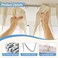 Sopito Metal Curtain Hooks, 200PCS Drapery Hook Pins Stainless Steel Pin-on Hooks for Window Curtain, Shower Curtain, Door Curtain.
