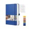 EMSHOI A5 Dotted Grid Notebook - 256 Pages, 120gsm 5. 75in X 8. 38in - Blue.