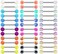 Mayhoop 14G 36Pcs Stainless Steel Nipple Rings Tongue Rings Straight Barbell Bars Piercing 14mm 16mm 18mm in Length For Women Men.