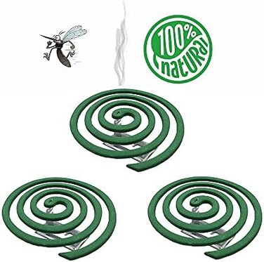 LOV HOME Citronella Coils - Outdoor Use - Each Coil Could Last for 5-7 Hours - 2 Pack Contains 16 coils2 Coil Stands.
