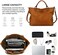 Kattee Women's Soft Genuine Leather Tote Bag, Top Satchel Purses and Handbags.