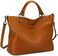 Kattee Women's Soft Genuine Leather Tote Bag, Top Satchel Purses and Handbags.