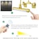 إضاءة LED لاسلكية لإطارات الصور من LUXXWAY، إضاءة عرض فنية قابلة لإعادة الشحن، مشابك تثبيت للصور، إضاءة فوق اللوحات مع جهاز تحكم عن بعد، مصباح فني بعنق مرن، 28 مصباح LED، 3 أوضاع إضاءة، 200 لومن - ذهب