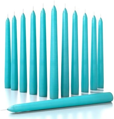 CANDWAX 10 inch Taper Candles - Dripless Taper Candles and Unscented Candlesticks - Perfect as Dinner Candles and Household Candles.