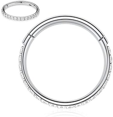 FUNLMO 20G 18G 16G 12G Nose Ring Hoop Conch Rook Daith Helix Tragus Piercing Jewelry 316L Surgical Steel Cartilage Earring Conch Hoop Earring Septum Jewelry Belly Lip Ring 5mm to 14mm.