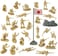 BMC Toys WW2 Japanese Plastic Army Men - 30 Imperial Soldiers of Japan 1:32 Figures.