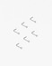 FANSING Nose Studs for Women Men L Shaped Nose Rings Surgical Steel Nostril Piercing Jewelry with Cubic Zirconia End.