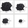 WILLBOND Black Rose Fabric Patches Rose Flower Repair Patches 4 Size Sew on or Iron on Applique Patches for Jacket Jeans Clothes Hats Shoes Bags (8 Pieces.