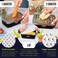 مجموعة مبشرة الجبن KitchenBe1 مع وعاء وغطاء - مجموعة أدوات مطبخ متعددة الوظائف من الفولاذ المقاوم للصدأ للخضروات والفواكه مع صندوق تخزين طعام بلاستيكي أسود ثابت - مفرمة يدوية، مبشرة، مقشرة.