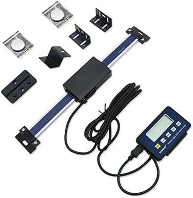 SHAHE Digital Readout Linear 0-150mm/0-6inch Accurate Digital LCD Digital Readout Lathe Linear Scale for Milling Machines, Linear Digital Readout.