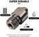 Mudder Hardened Steel Tool High Temperature Pointed Wear Resistant MK8 Nozzles 0. 4 mm/ 1. 75 mm 3D Printer Compatible with Makerbot, Creality CR-10 All Metal Hotend, Ender 3/ Ender3 pro, Prusa i3 (5.