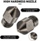 Mudder Hardened Steel Tool High Temperature Pointed Wear Resistant MK8 Nozzles 0. 4 mm/ 1. 75 mm 3D Printer Compatible with Makerbot, Creality CR-10 All Metal Hotend, Ender 3/ Ender3 pro, Prusa i3 (5.