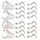 Mayhoop 20g Stainless Steel Nose Rings Hoop L Shape Nose Studs Nose Screw Bone Silver Rose Gold Black Rainbow Pack for Women Men 28Pcs.