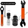 Oumers 4 PCS Professional Bicycle Pedal and Crank Arm Removal Tool, Bike Pedal WrenchBike Crank ExtractorBike Bottom Bracket Remover16mm Spanner Wrench.