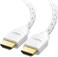 كابل HDMI مضفر من Cable Matters [معتمد فائق السرعة HDMI] بسرعة 48 جيجابت في الثانية، يدعم دقة 8K، طوله 2 متر، يدعم دقة 8K بمعدل 120 هرتز، ودقة 4K بمعدل 240 هرتز، وتقنية HDR، متوافق مع PS5، وXbox Serie