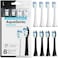AquaSonic Duo PRO 8-pack replacement brush heads - Upgraded ProFlex Brush Heads For Improved Plaque Removal - Genuine AquaSonic.